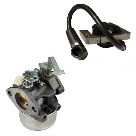 Aic Replacement Parts Carburetor 640152A & Solid State Ignition Coil fits Tecumseh HM70-HM100 KT-FSC30-0001